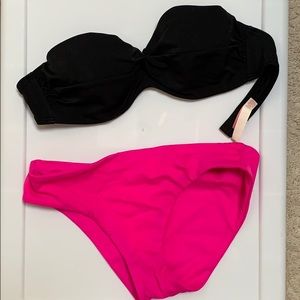 victoria’s secret • padded ruched bikini 34B